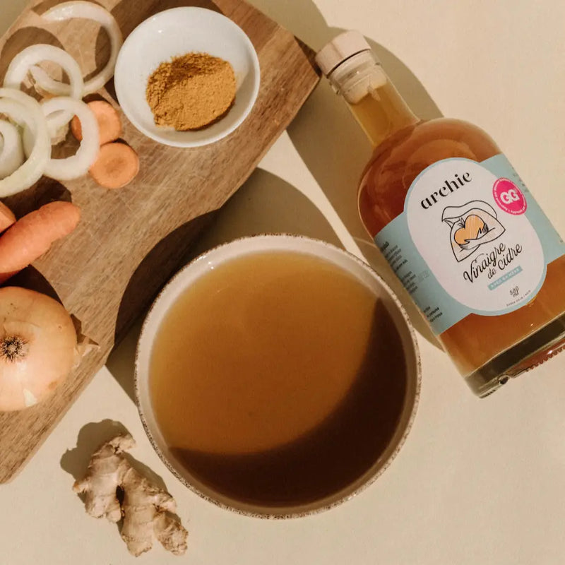 Bouillon naturel Mama Cider Jolly Mama – reminéralise, soutient la digestion et la masse musculaire 