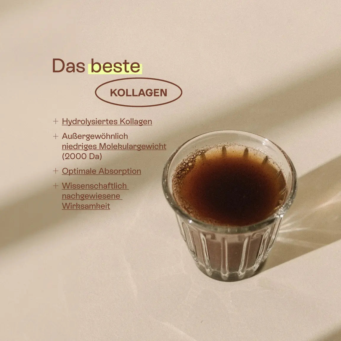visuelle Vorteile Kollagen