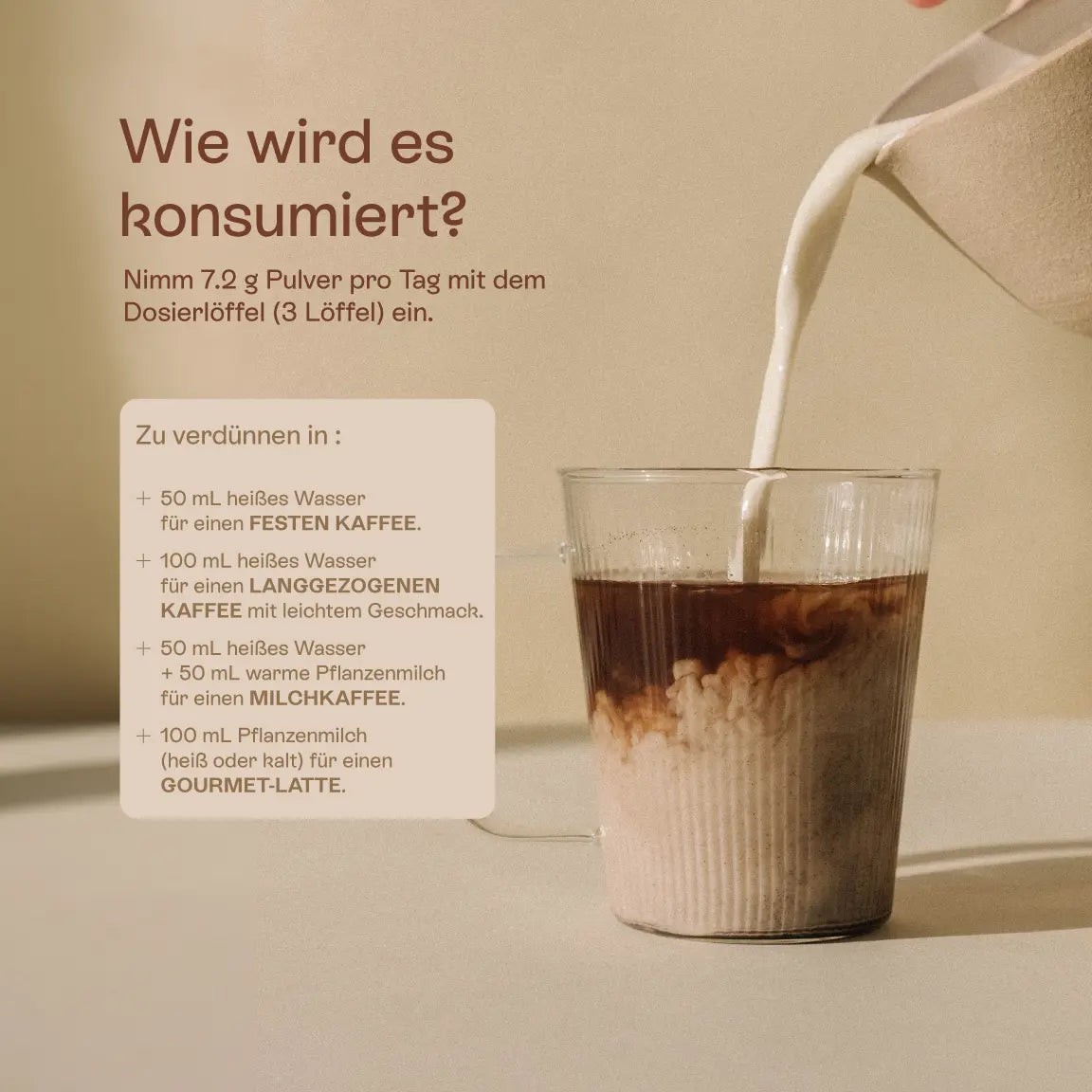 Hinweise zum Verzehr von Kollagenpulver Kaffee