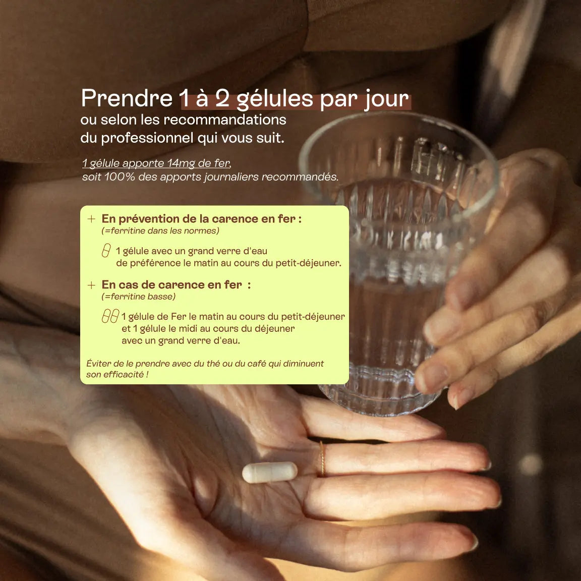 informations sur la posologie du complément fer grossesse