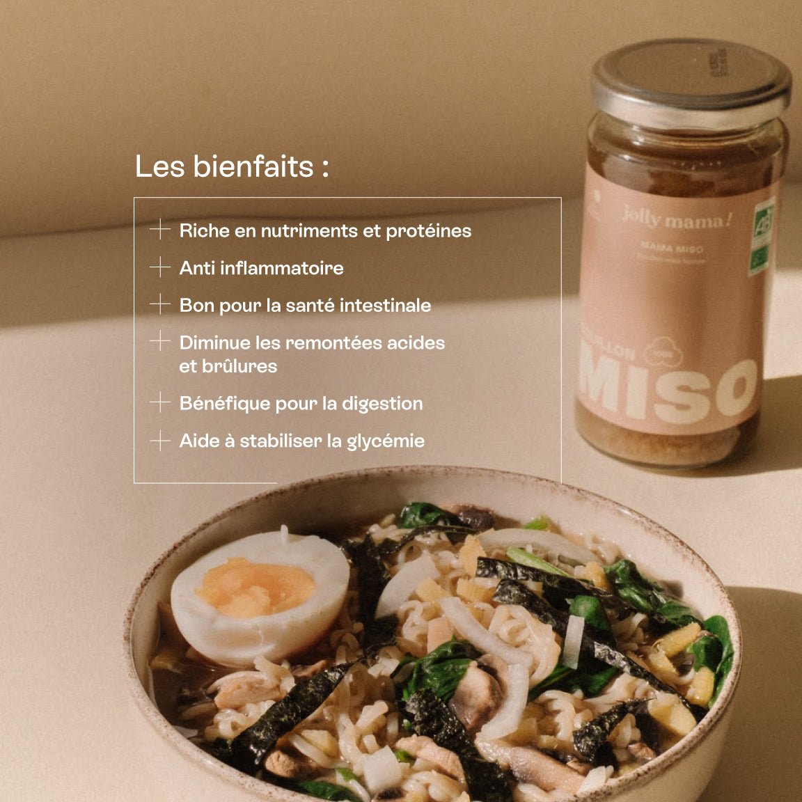 Mama Miso – bouillon prêt à boire, cuisson longue, faible en calories, sans sucre ajouté