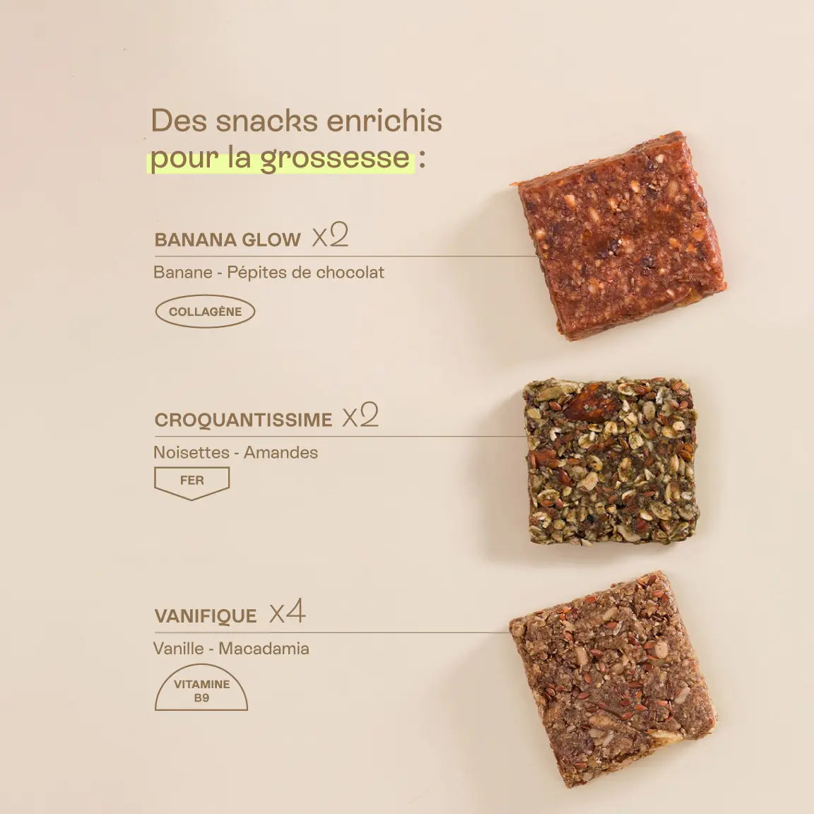 bienfaits snacks grossesse