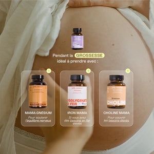 les produits compatibles avec le multivitamines grossesse (magnésium, fer, choline)