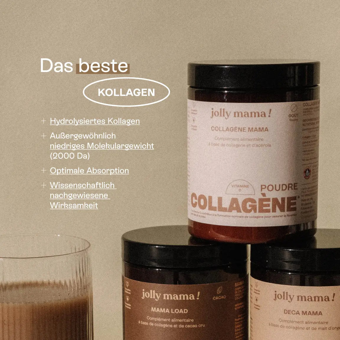 visuelle Vorteile Kollagen