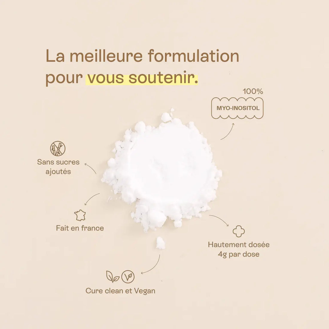 composition du produit myo inositol poudre