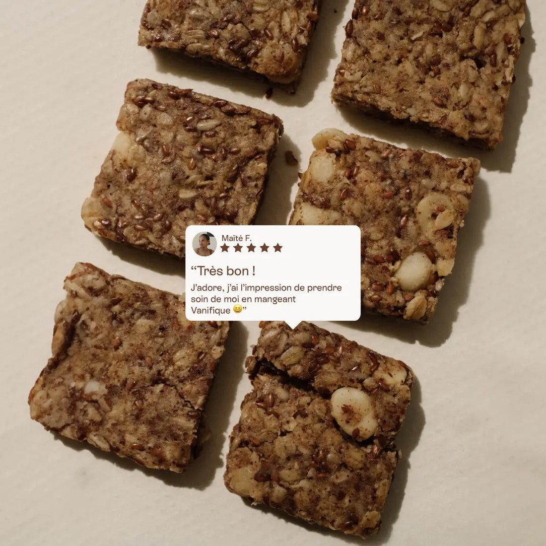 Vanifique Jolly Mama – snack bio vanille macadamia, riche en folates et protéines, énergie saine pour futures mamans