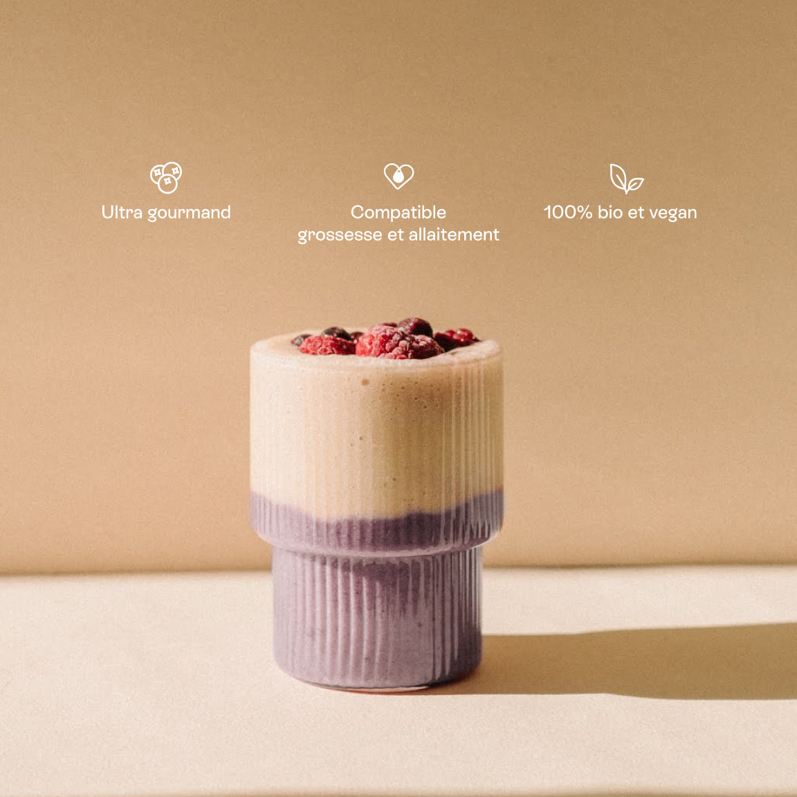 Purple Power – 5 g de protéines par dose, antioxydants naturels, énergie durable grossesse/allaitement