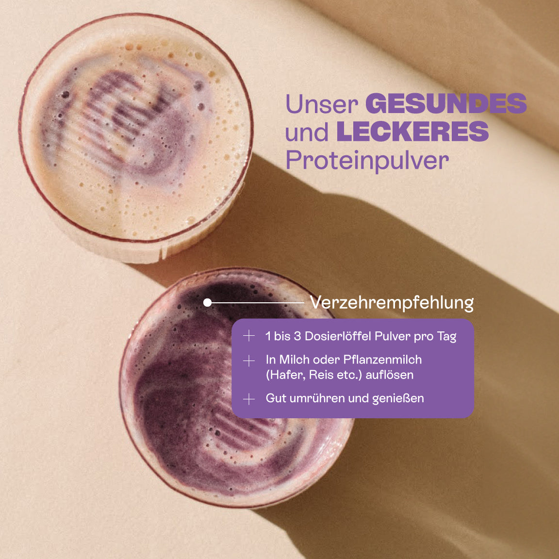 Purple Power – veganes Proteinpulver, 5 g Eiweiß pro Portion, reich an Antioxidantien für Energie und Vitalität