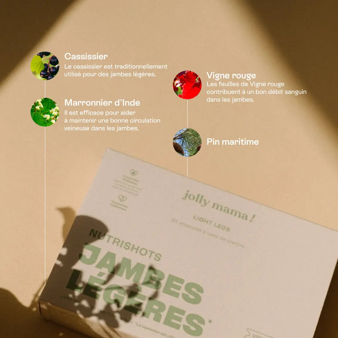 bienfaits complément jambes légères