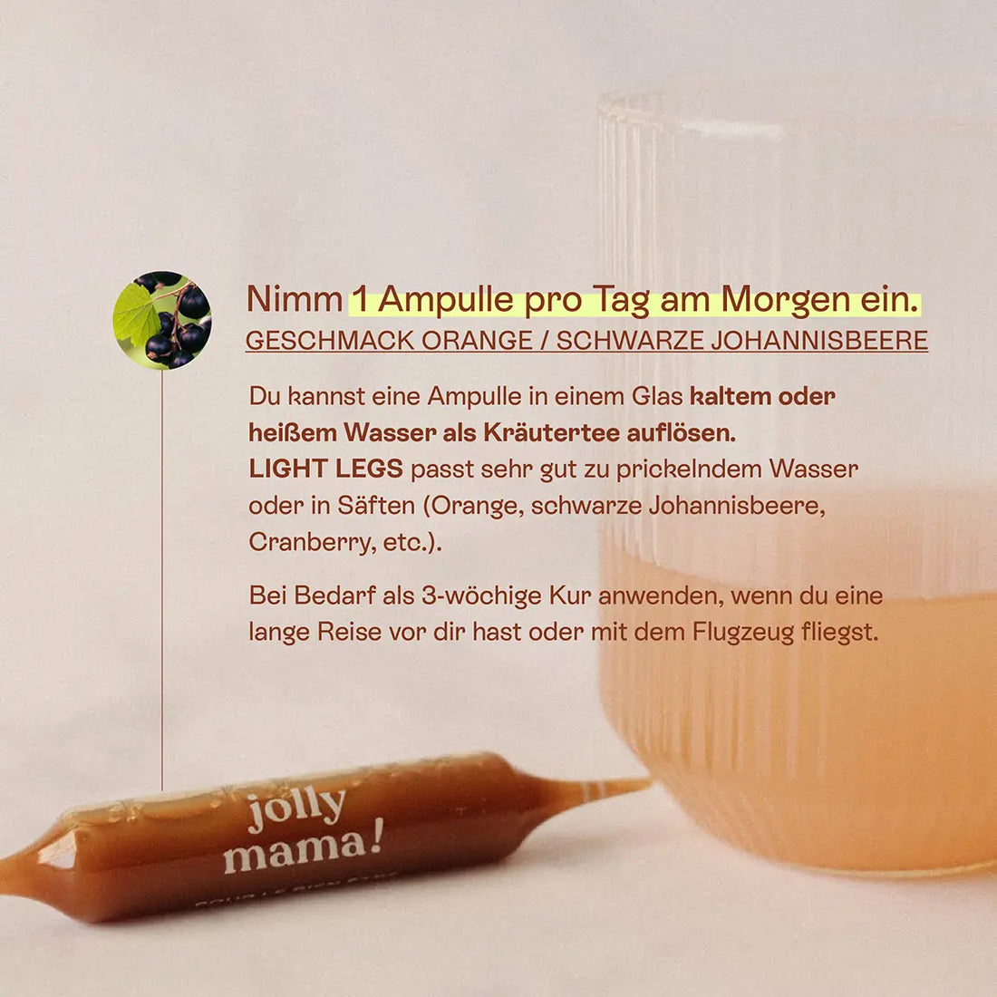 Light Legs Jolly Mama – Bio-Ampullen zur Linderung schwerer Beine