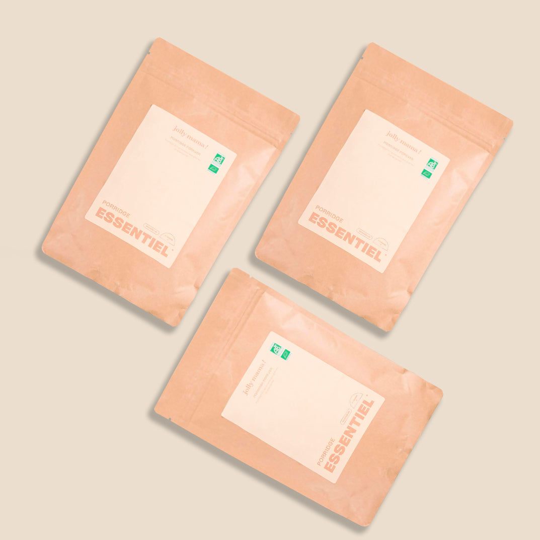 Porridge Forever bio Jolly Mama – porridge vanille sans gluten, riche en fibres, magnésium, vitamine C et protéines