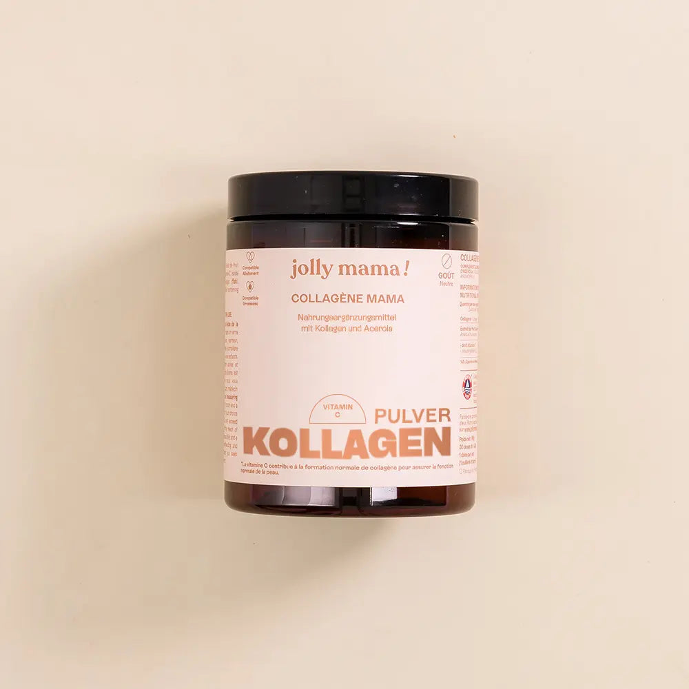 Topf mit Kollagenpulver