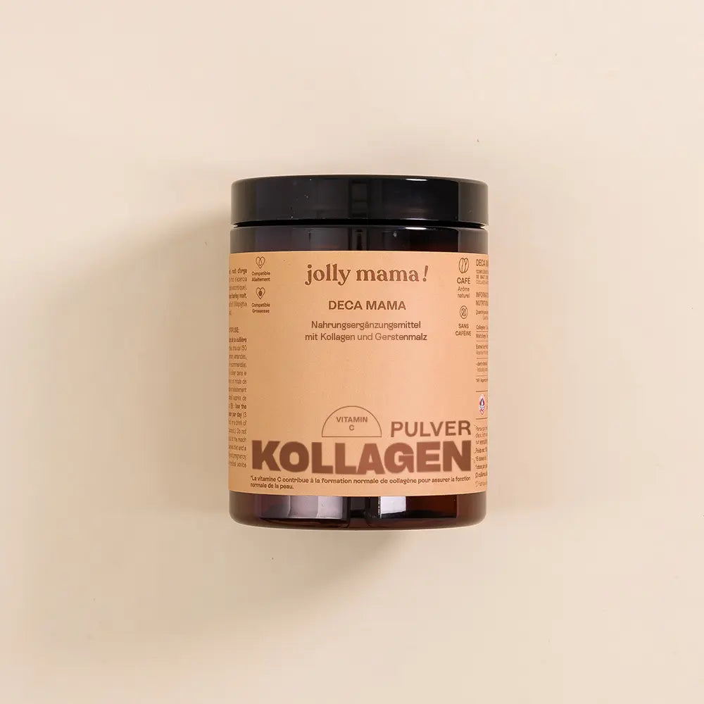 Topf mit Kollagenpulver