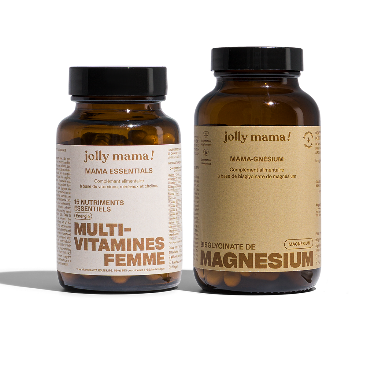 Pack anti-fatigue Jolly Mama : Mama essentials et Mama-gnésium