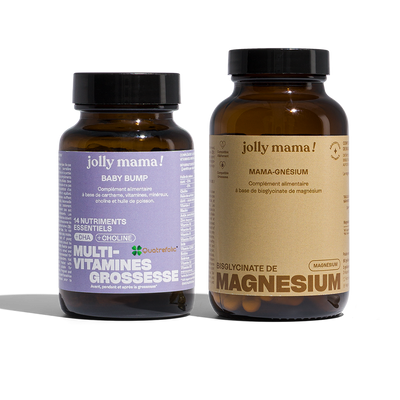 Pack grossesse magnésium Jolly Mama : Baby bump et Mama-gnésium
