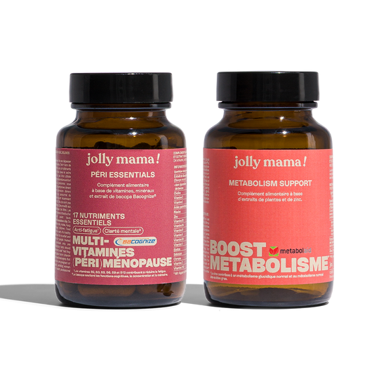 Pack périménopause Jolly Mama : Péri essentials et Metabolism support