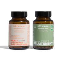 Pack allaitement multivitamines Jolly Mama : Post essentials et Moringa Mama