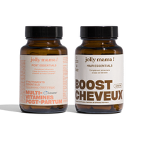 Pack post-partum chute de cheveux Jolly Mama : Post essentials et Hair essentials
