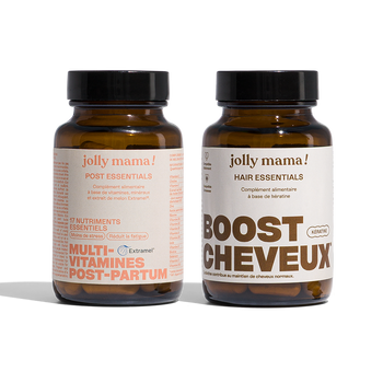 Jolly Mama postpartum hair loss pack: Post essentials and Hair essentials