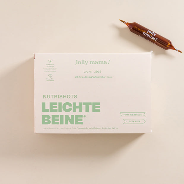 Nutrishots Light Legs – 20 Ampullen, 98 % Bio-Pflanzen, unterstützend während Schwangerschaft