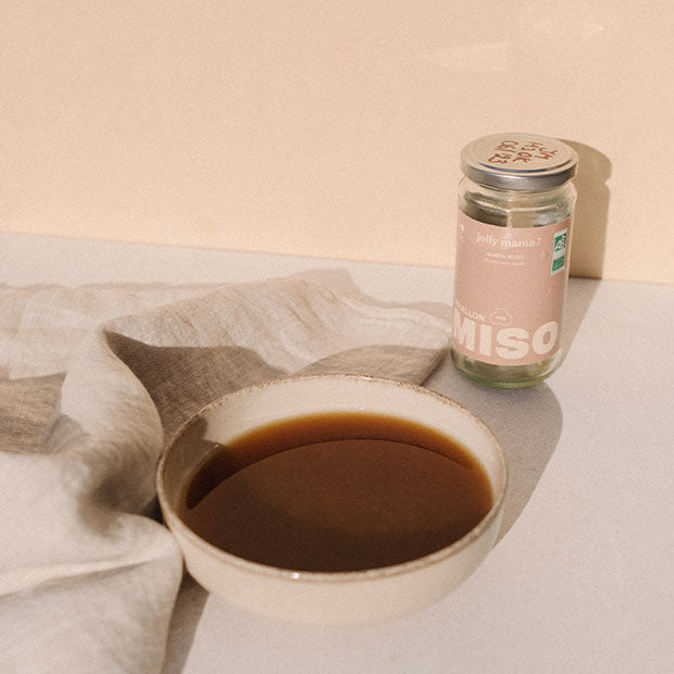 Mama Miso – bouillon miso bio vegan riche en iode naturel et collagène végétal