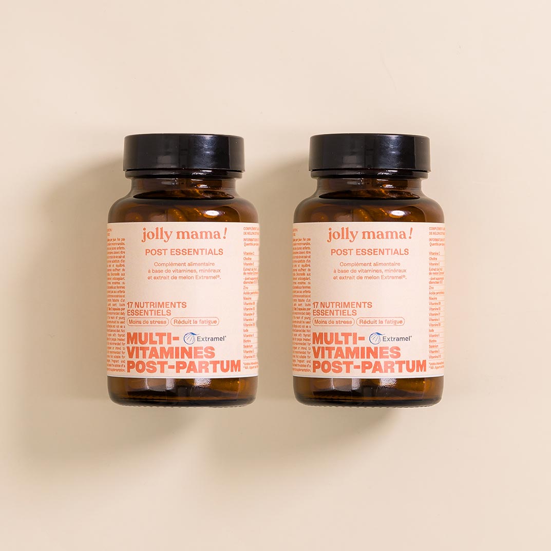 2 pots de complément multivitamines post partum