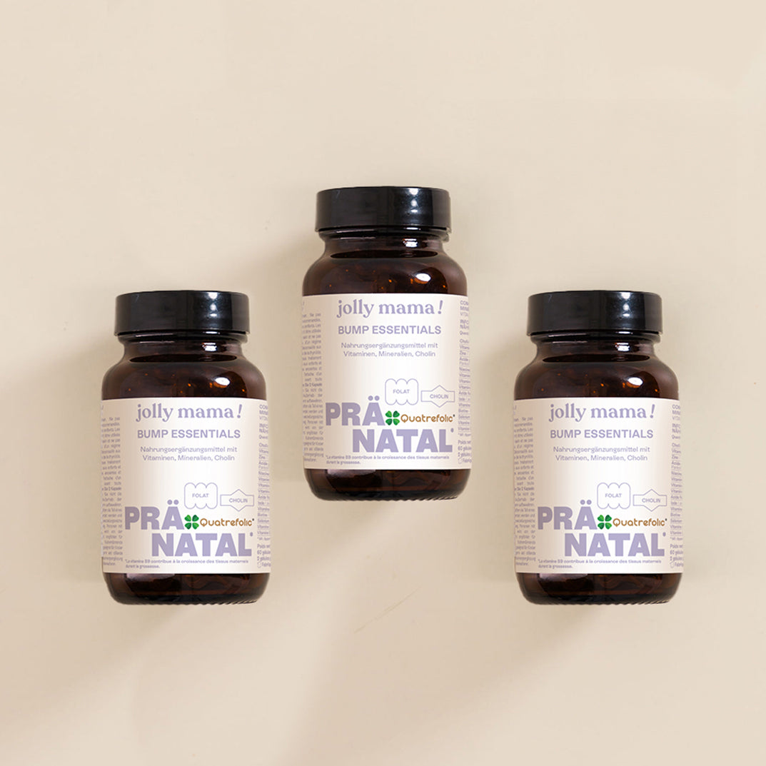 3 pots de Bump essentials en allemand