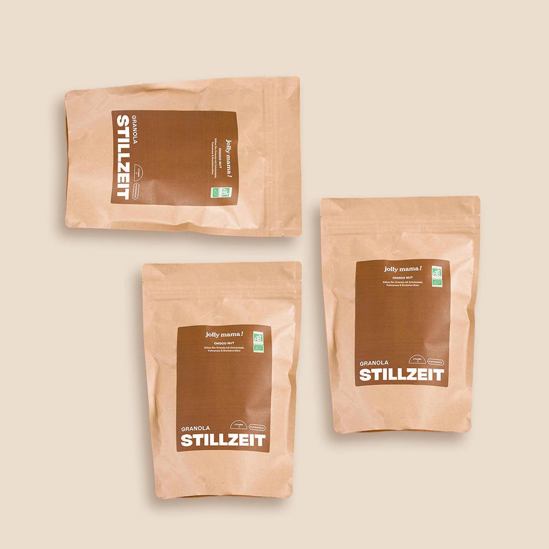 3 sachets de granola chocolat allaitement en allemand