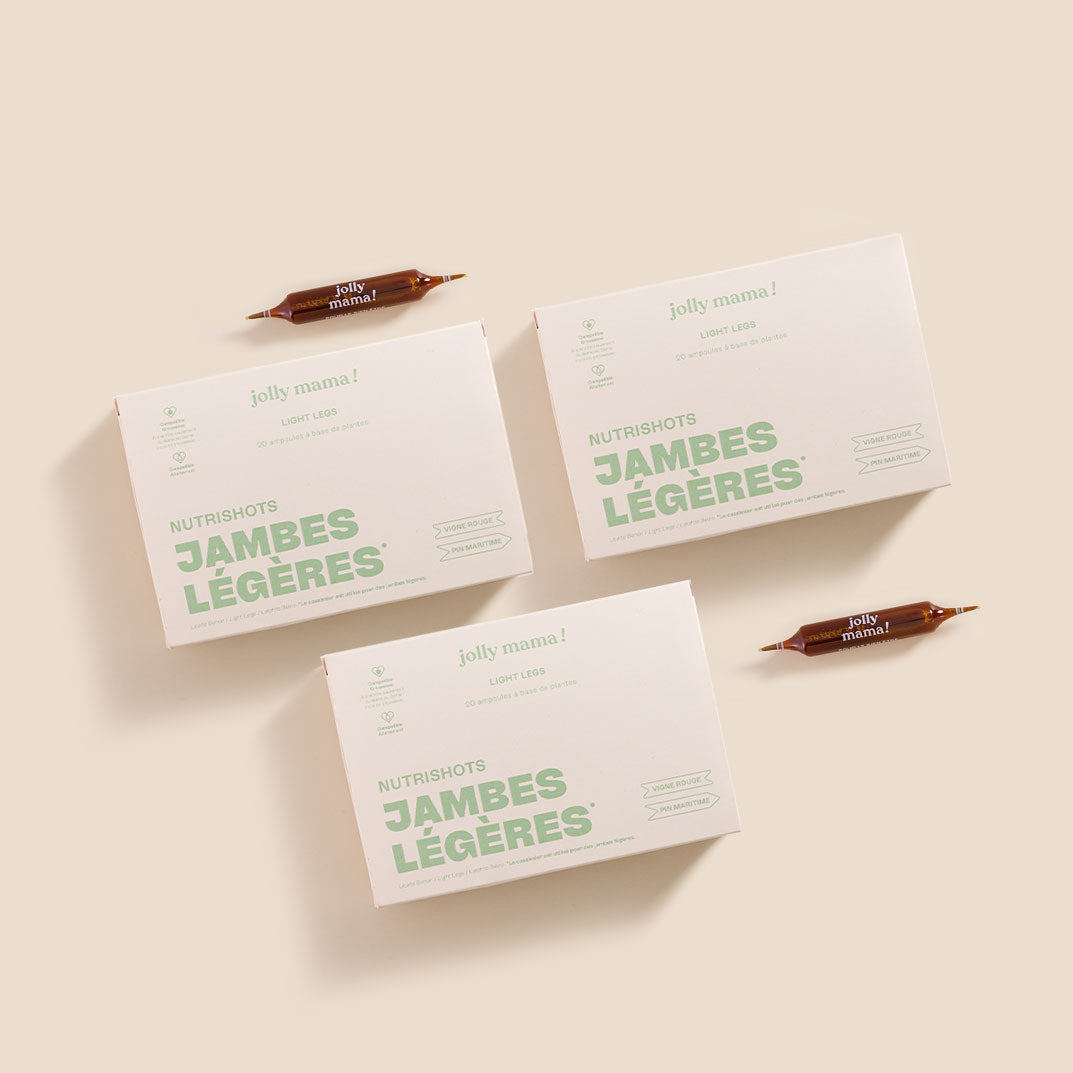Light Legs Jolly Mama – complément naturel jambes légères, format ampoules 20 jours