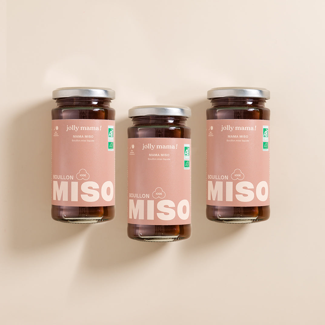 Mama Miso – bouillon miso réconfortant, favorise peau, cognition et système nerveux normaux 