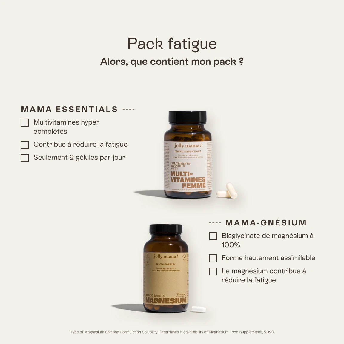 Pack anti-fatigue