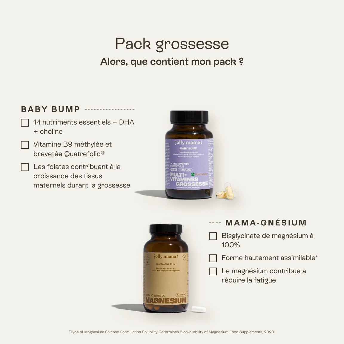 Pack grossesse magnésium