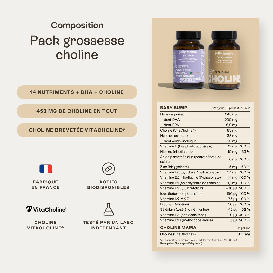 Pack grossesse choline