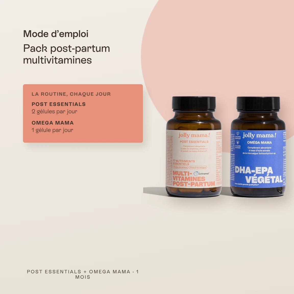 Pack postpartum multivitamines