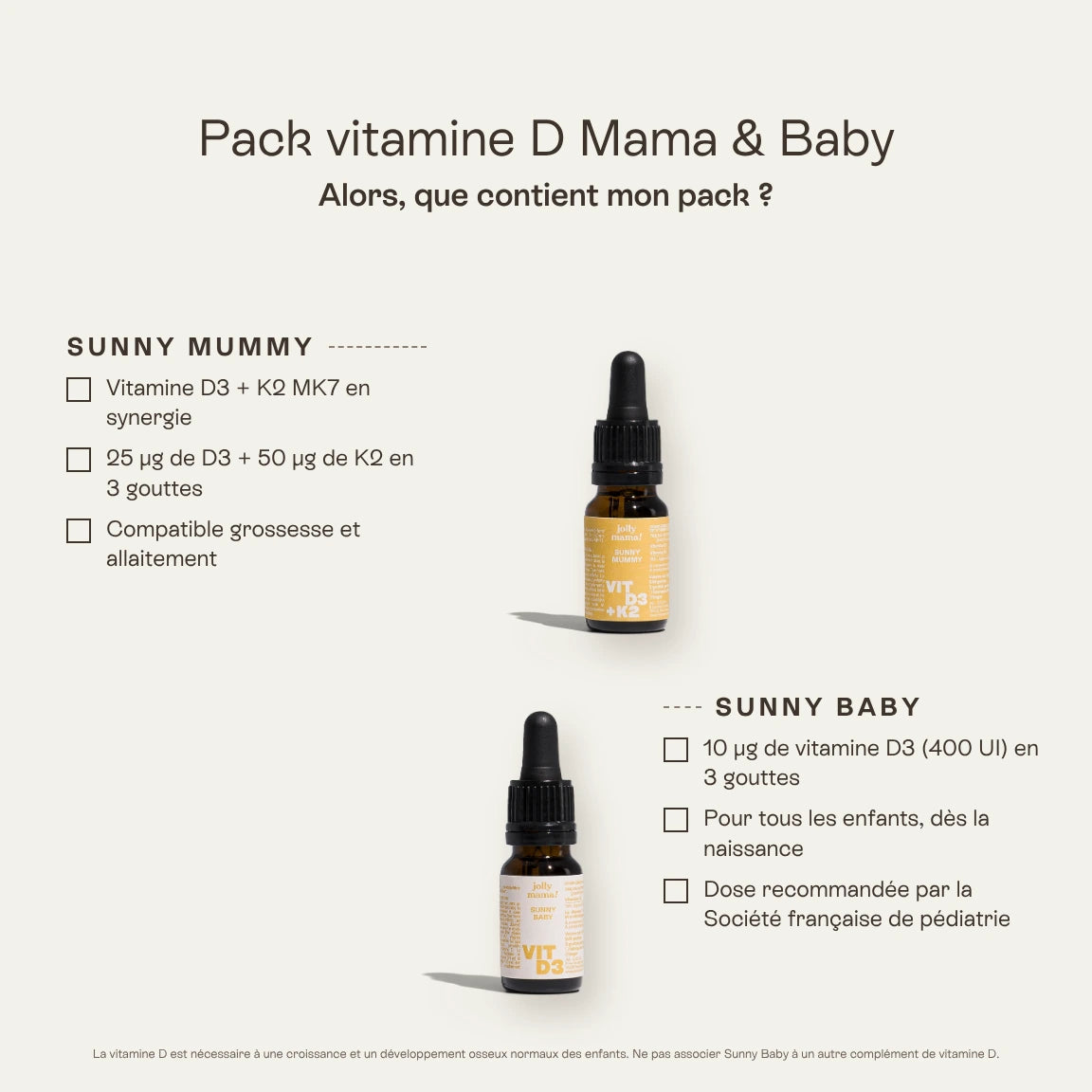 Pack vitamine D Mama & Baby