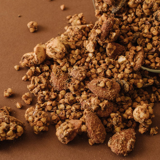 Tomato Croq Jolly Mama – granola salé bio croustillant, parfait en snack sain ou en topping salades