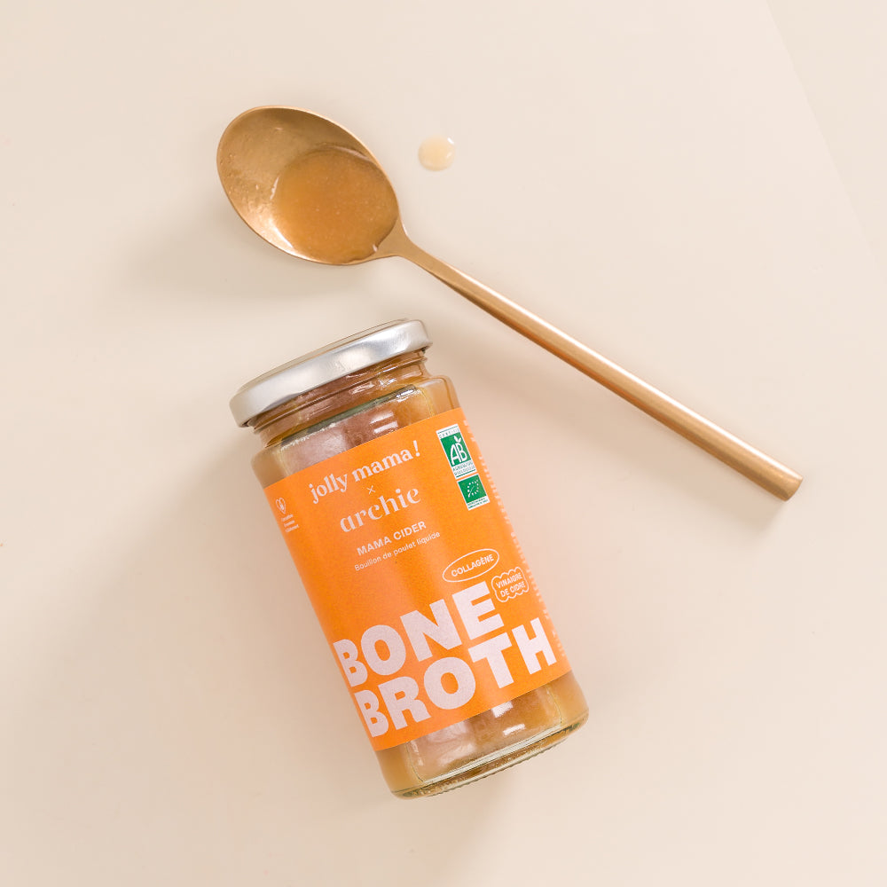 Mama Cider bone broth – 100 % bio, sans gluten, savoureux mélange haute nutrition pour grossesse & post-partum 
