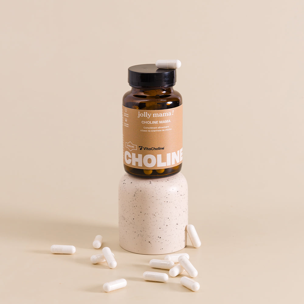 pot du complément choline avec des gélules 