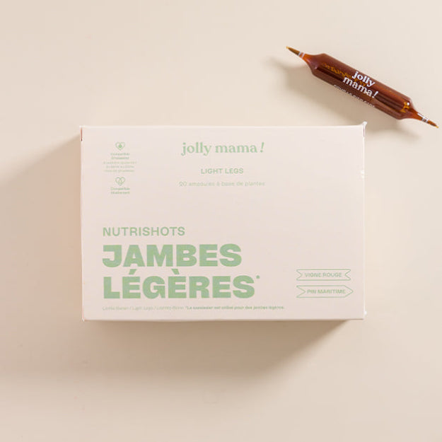 Boîte Light Legs Jolly Mama avec ampoules plantes pour jambes légères