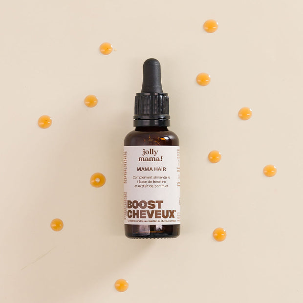 Flacon Mama Hair avec pipette noire – complément beauté cheveux haute efficacité pour mamans