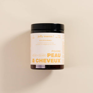 visuel poudre peau et cheveux collagene et curcuma