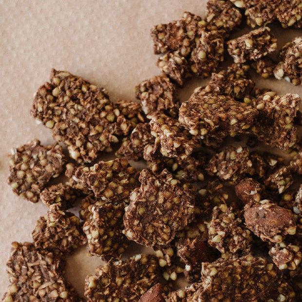 Zoom sur le granola chocolat allaitement