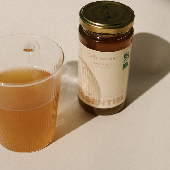 Mama poule Bouillon poulet Post partum (bone broth) Jolly Mama