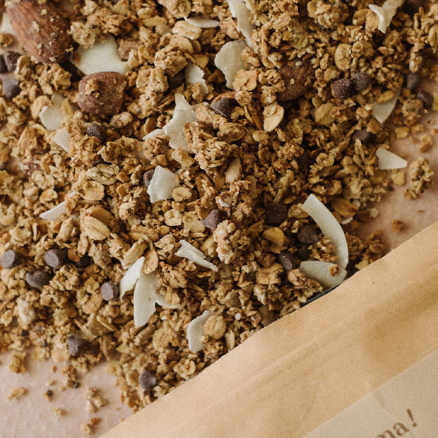 Pack petit-déjeuner complet – pâte à tartiner haute teneur en DHA, granola fer, préparation pain magnésium